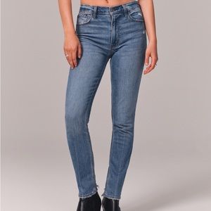 Abercrombie Skinny High Rise Medium Wash Denim Jeans